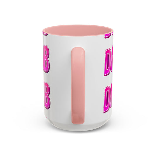 DNB Bold Pink Accent Coffee Mug — Drum & Bass Fan Gift (11/15 oz)
