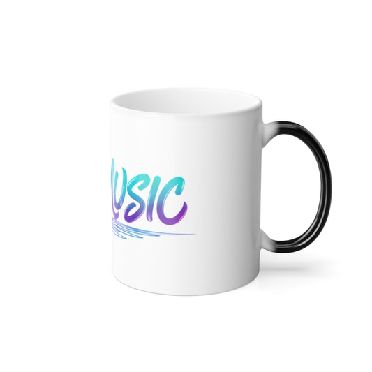 Color Morphing Mug — 'TRVP MUSIC' Gradient Heat-Change Coffee Cup (11oz)