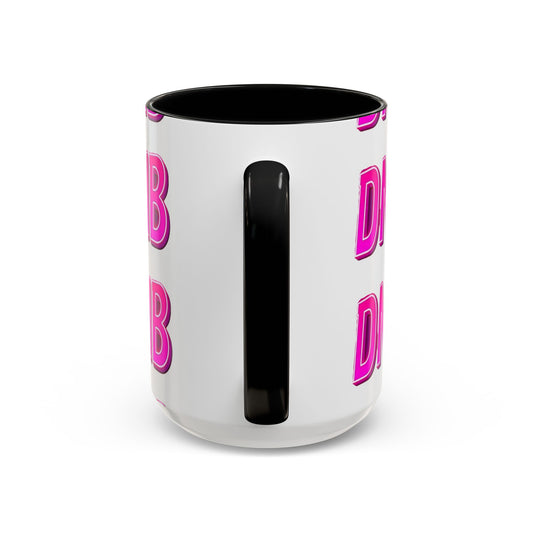 DNB Bold Pink Accent Coffee Mug — Drum & Bass Fan Gift (11/15 oz)