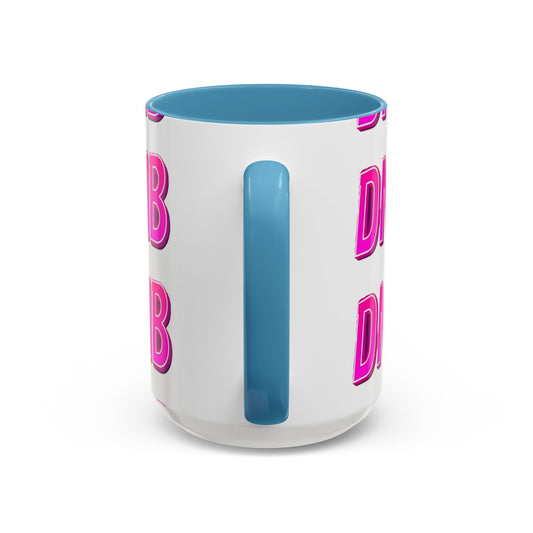 DNB Bold Pink Accent Coffee Mug — Drum & Bass Fan Gift (11/15 oz)