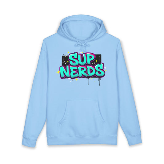 Sup Nerds Hoodie — Retro Graffiti Nerd Pride Pullover