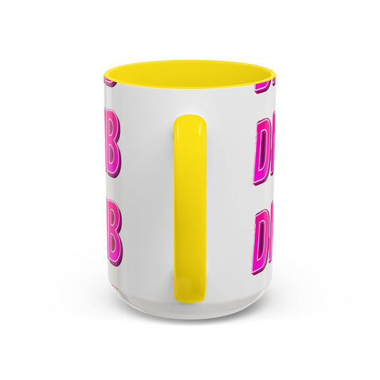 DNB Bold Pink Accent Coffee Mug — Drum & Bass Fan Gift (11/15 oz)