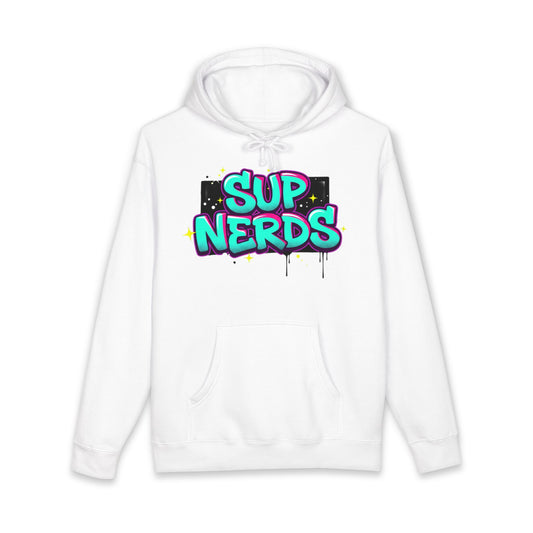 Sup Nerds Hoodie — Retro Graffiti Nerd Pride Pullover