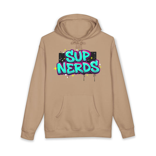 Sup Nerds Hoodie — Retro Graffiti Nerd Pride Pullover