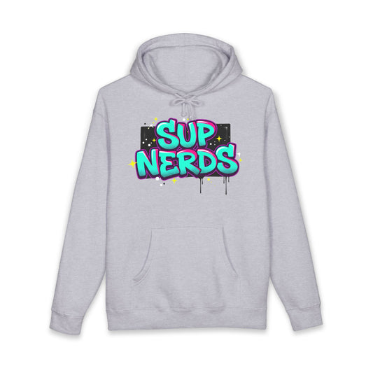 Sup Nerds Hoodie — Retro Graffiti Nerd Pride Pullover