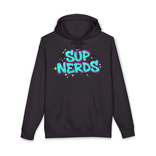 Sup Nerds Hoodie — Retro Graffiti Nerd Pride Pullover