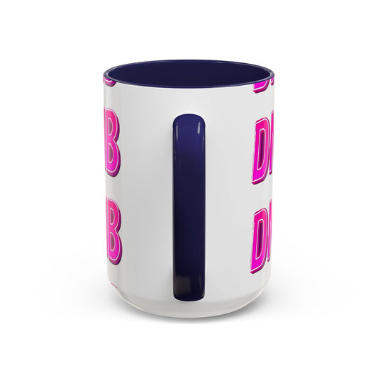 DNB Bold Pink Accent Coffee Mug — Drum & Bass Fan Gift (11/15 oz)
