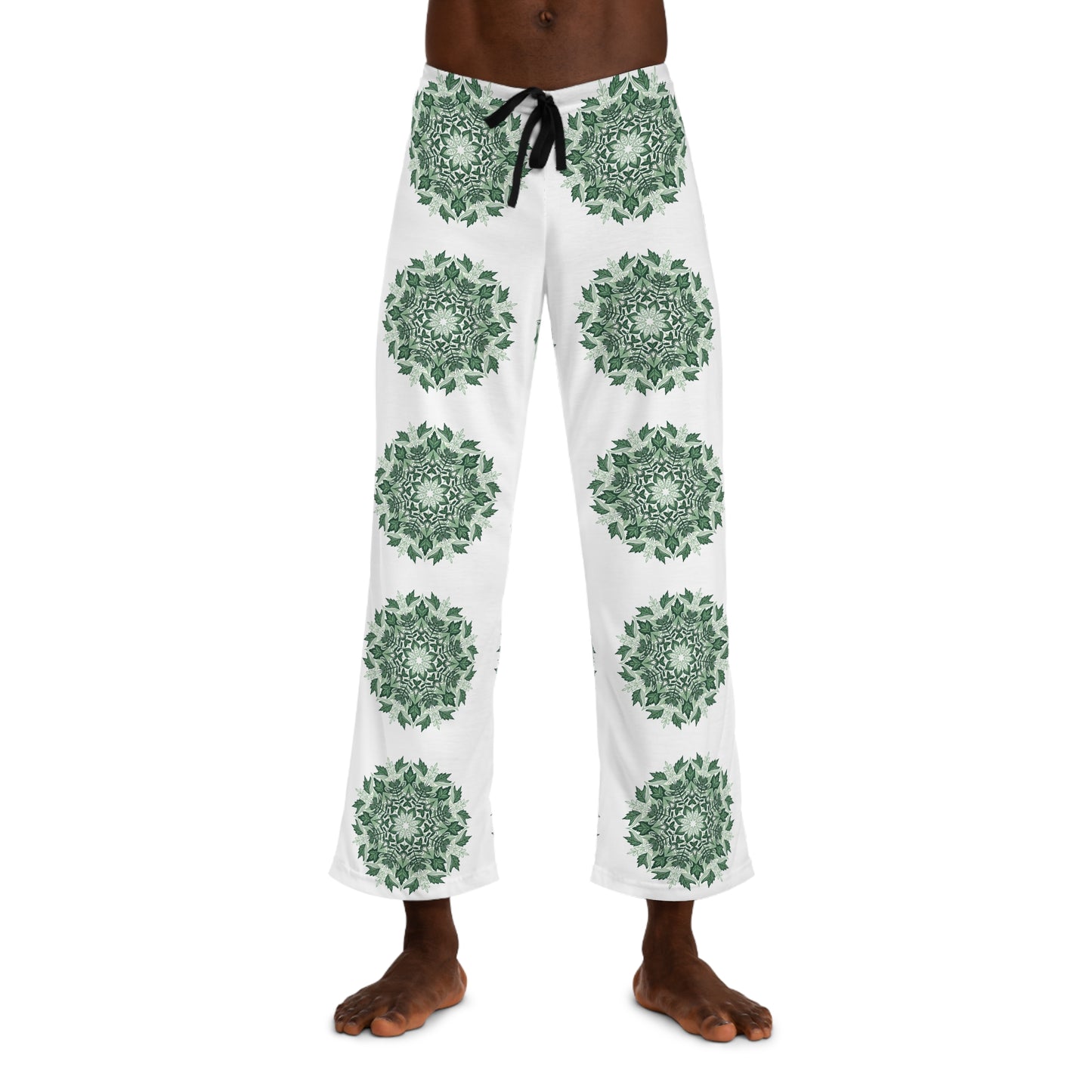 Green Mandala Men's Pajama Pants – Relaxed Lounge Sleepwear