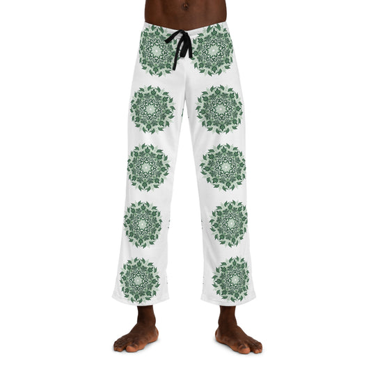 Green Mandala Men's Pajama Pants – Relaxed Lounge Sleepwear