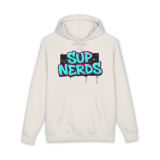 Sup Nerds Hoodie — Retro Graffiti Nerd Pride Pullover