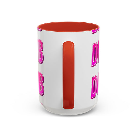 DNB Bold Pink Accent Coffee Mug — Drum & Bass Fan Gift (11/15 oz)
