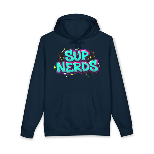 Sup Nerds Hoodie — Retro Graffiti Nerd Pride Pullover