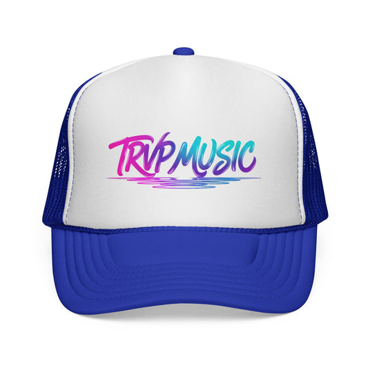 Trucker Cap — 'Trap Music' Retro Brush Logo Snapback